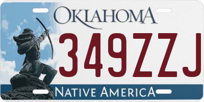 OK license plate 349ZZJ