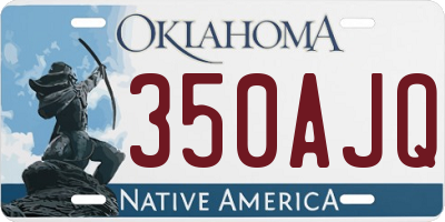 OK license plate 350AJQ