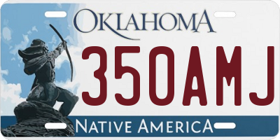 OK license plate 350AMJ