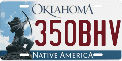 OK license plate 350BHV