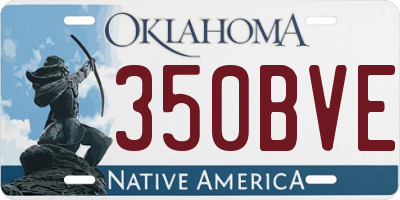 OK license plate 350BVE
