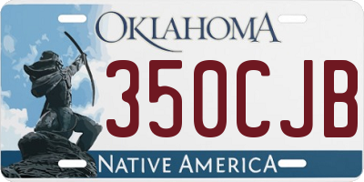 OK license plate 350CJB