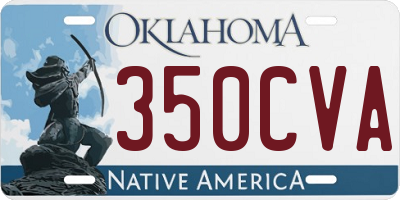 OK license plate 350CVA