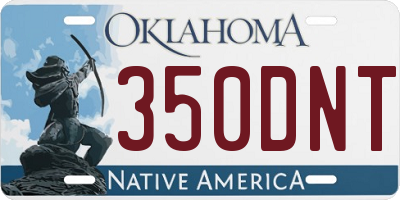 OK license plate 350DNT