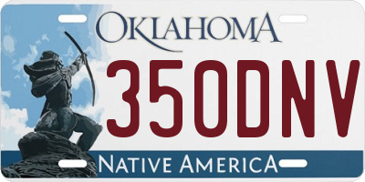 OK license plate 350DNV