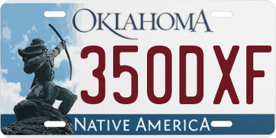 OK license plate 350DXF