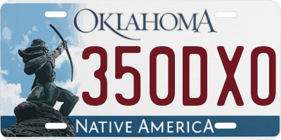 OK license plate 350DXO