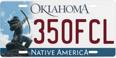 OK license plate 350FCL