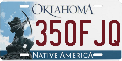 OK license plate 350FJQ