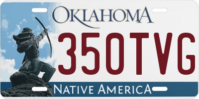 OK license plate 350TVG