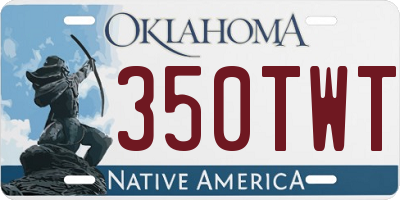 OK license plate 350TWT