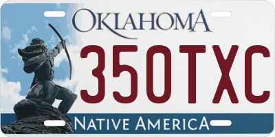 OK license plate 350TXC