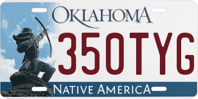 OK license plate 350TYG