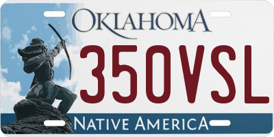 OK license plate 350VSL