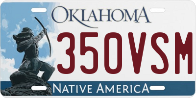 OK license plate 350VSM