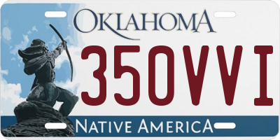 OK license plate 350VVI