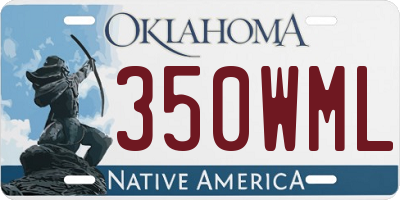 OK license plate 350WML