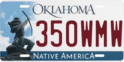 OK license plate 350WMW
