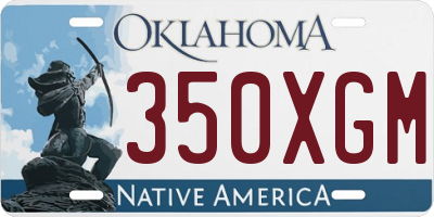 OK license plate 350XGM