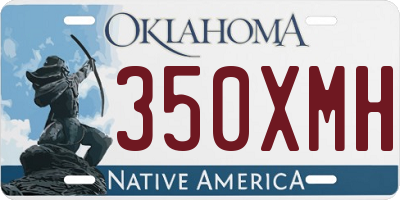 OK license plate 350XMH