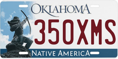 OK license plate 350XMS