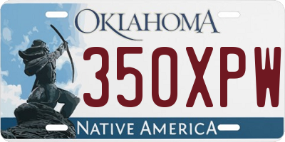 OK license plate 350XPW
