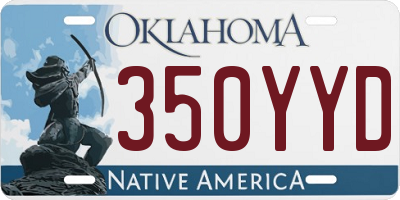 OK license plate 350YYD