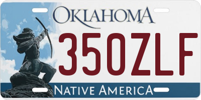 OK license plate 350ZLF