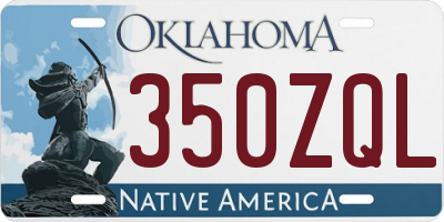 OK license plate 350ZQL