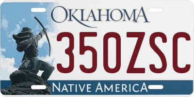 OK license plate 350ZSC
