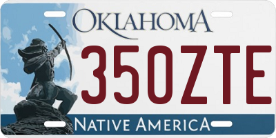 OK license plate 350ZTE