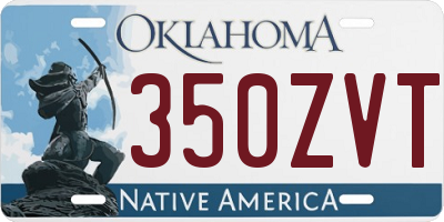 OK license plate 350ZVT
