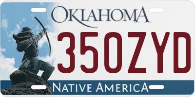 OK license plate 350ZYD