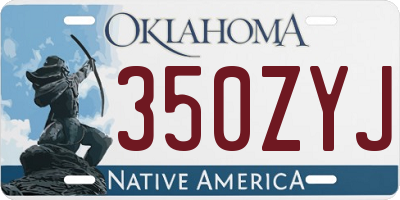 OK license plate 350ZYJ