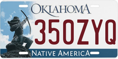 OK license plate 350ZYQ