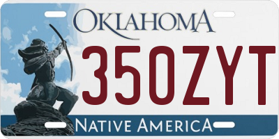 OK license plate 350ZYT