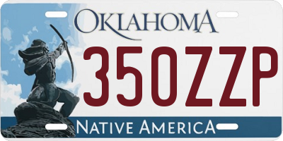 OK license plate 350ZZP