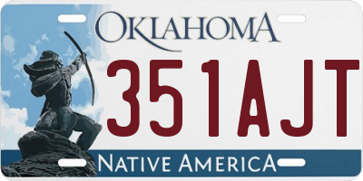 OK license plate 351AJT