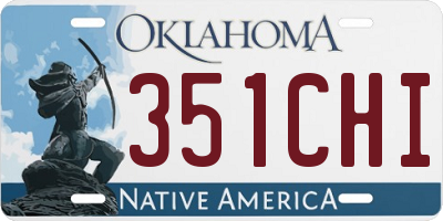 OK license plate 351CHI