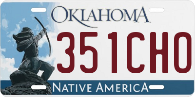 OK license plate 351CHO