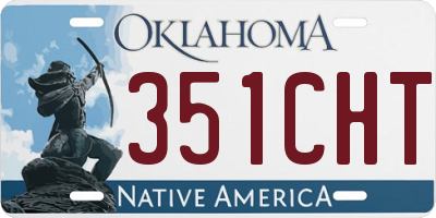 OK license plate 351CHT