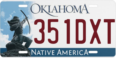 OK license plate 351DXT
