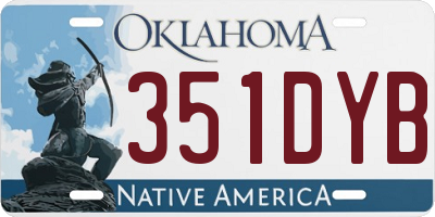 OK license plate 351DYB