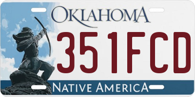 OK license plate 351FCD