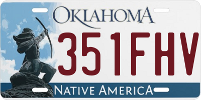 OK license plate 351FHV