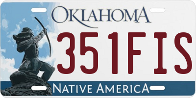 OK license plate 351FIS
