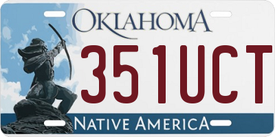 OK license plate 351UCT
