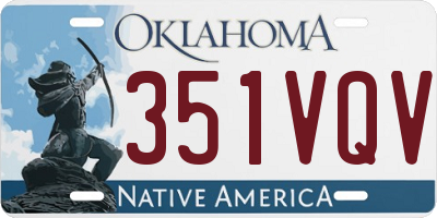 OK license plate 351VQV
