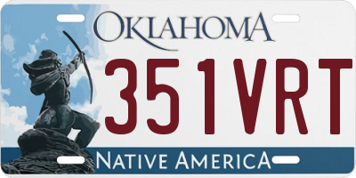 OK license plate 351VRT