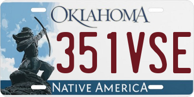 OK license plate 351VSE